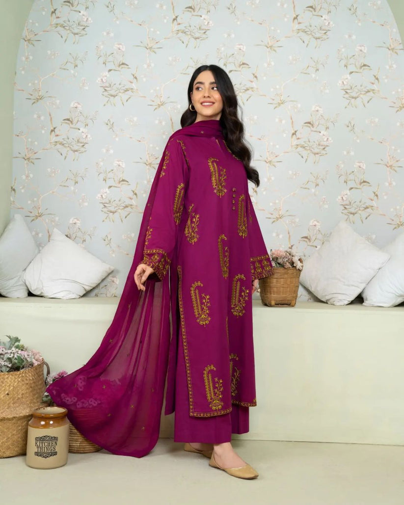 Amber Embroidered Ready To Wear 2pcs Stitch Suit