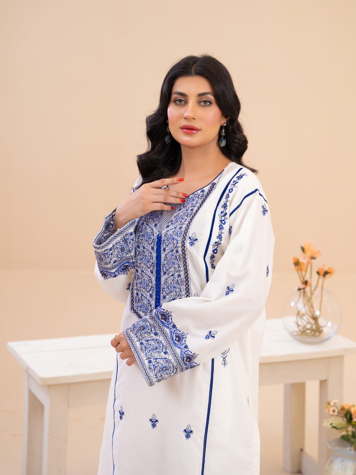Blue white
