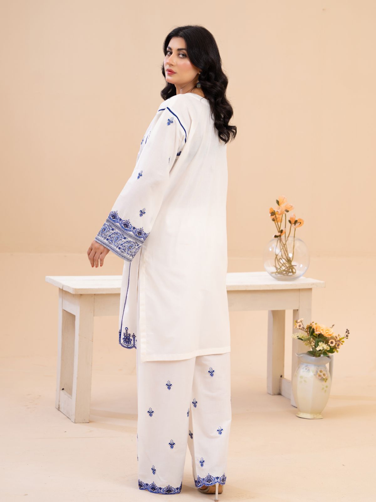 Blue white