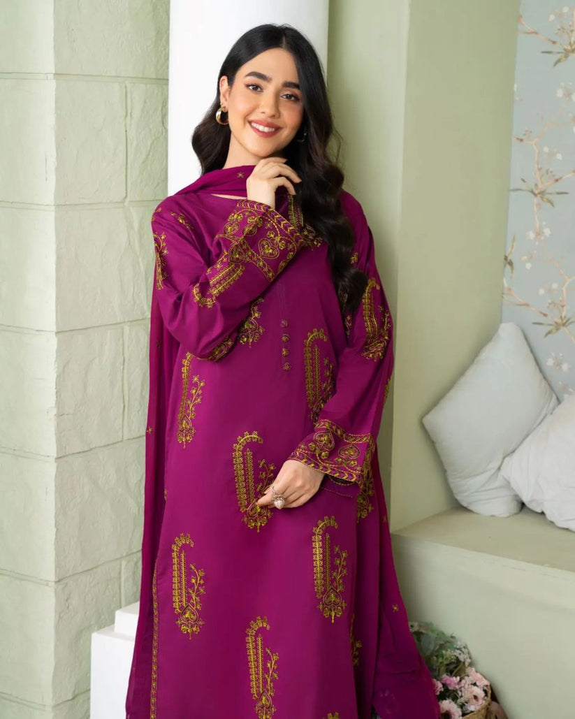 Amber Embroidered Ready To Wear 2pcs Stitch Suit