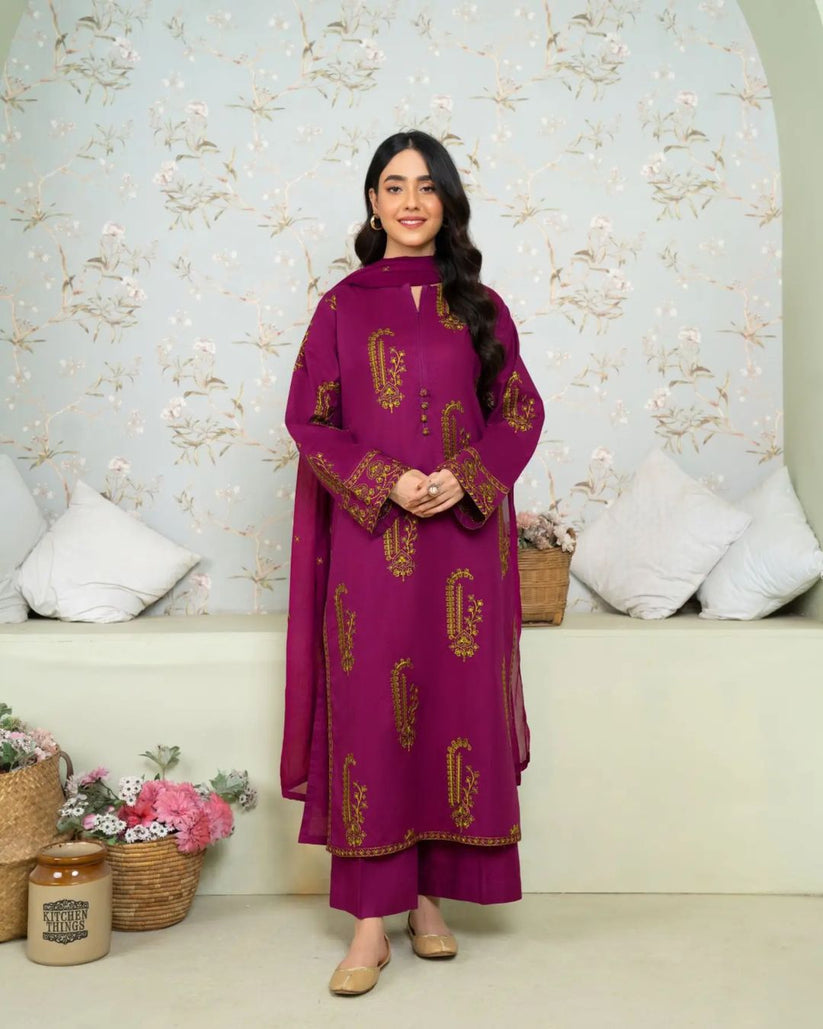 Amber Embroidered Ready To Wear 2pcs Stitch Suit